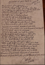 Handwritten Lords of Acid Lyrics by Praga Khan