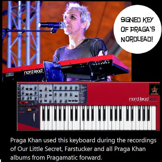 SIGNED KEY from Praga Khan's Nordlead keyboard