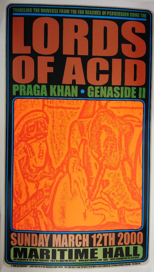 Lords of Acid Art - Hand Pulled Silkscreen Poster by Ron Donovan